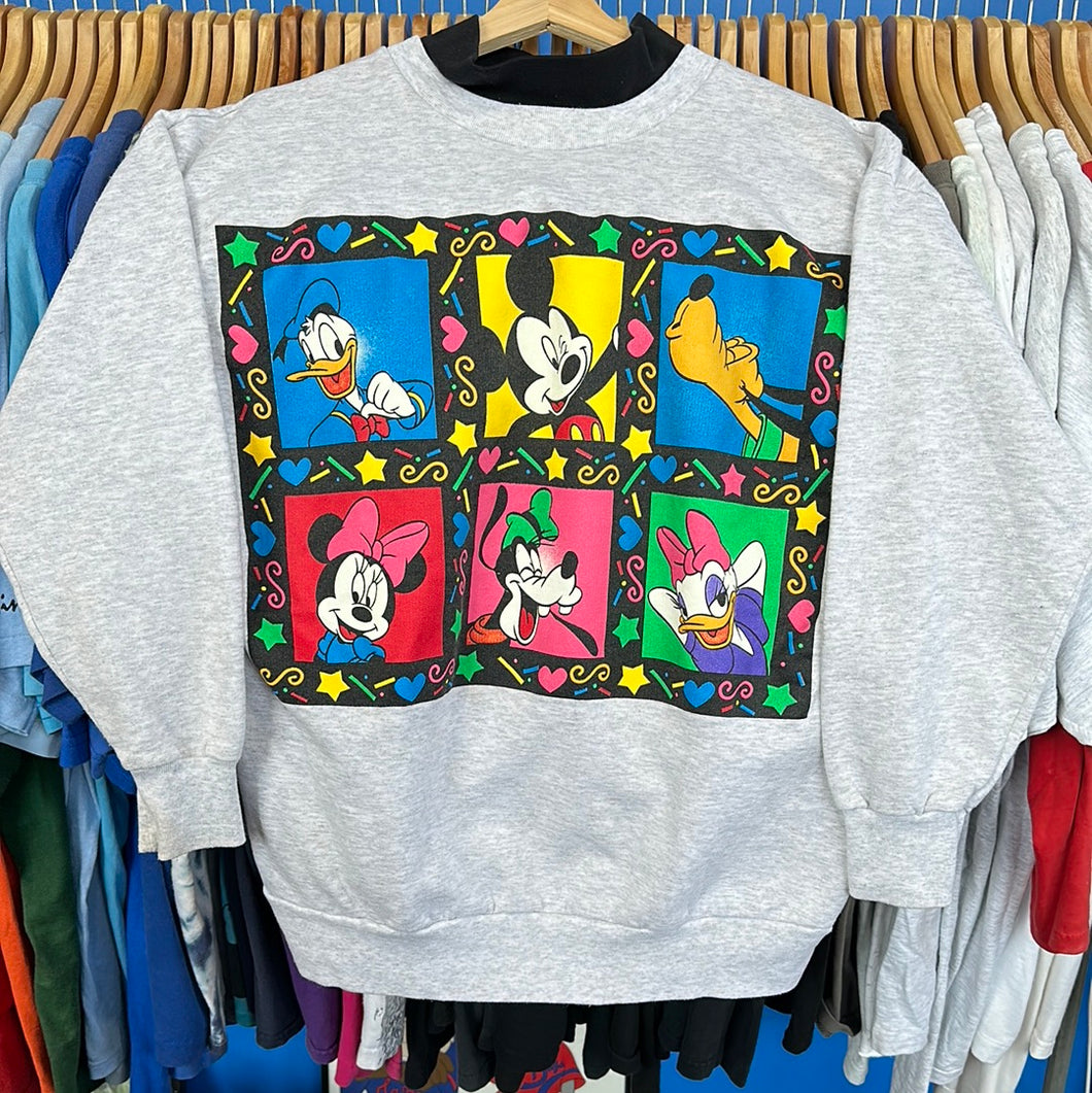 Pop Art Mickey and The Gang Collared Crewneck Sweatshirt
