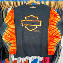 Load image into Gallery viewer, Tie Dye Harley Davidson Creat Long Sleeve T-Shirt
