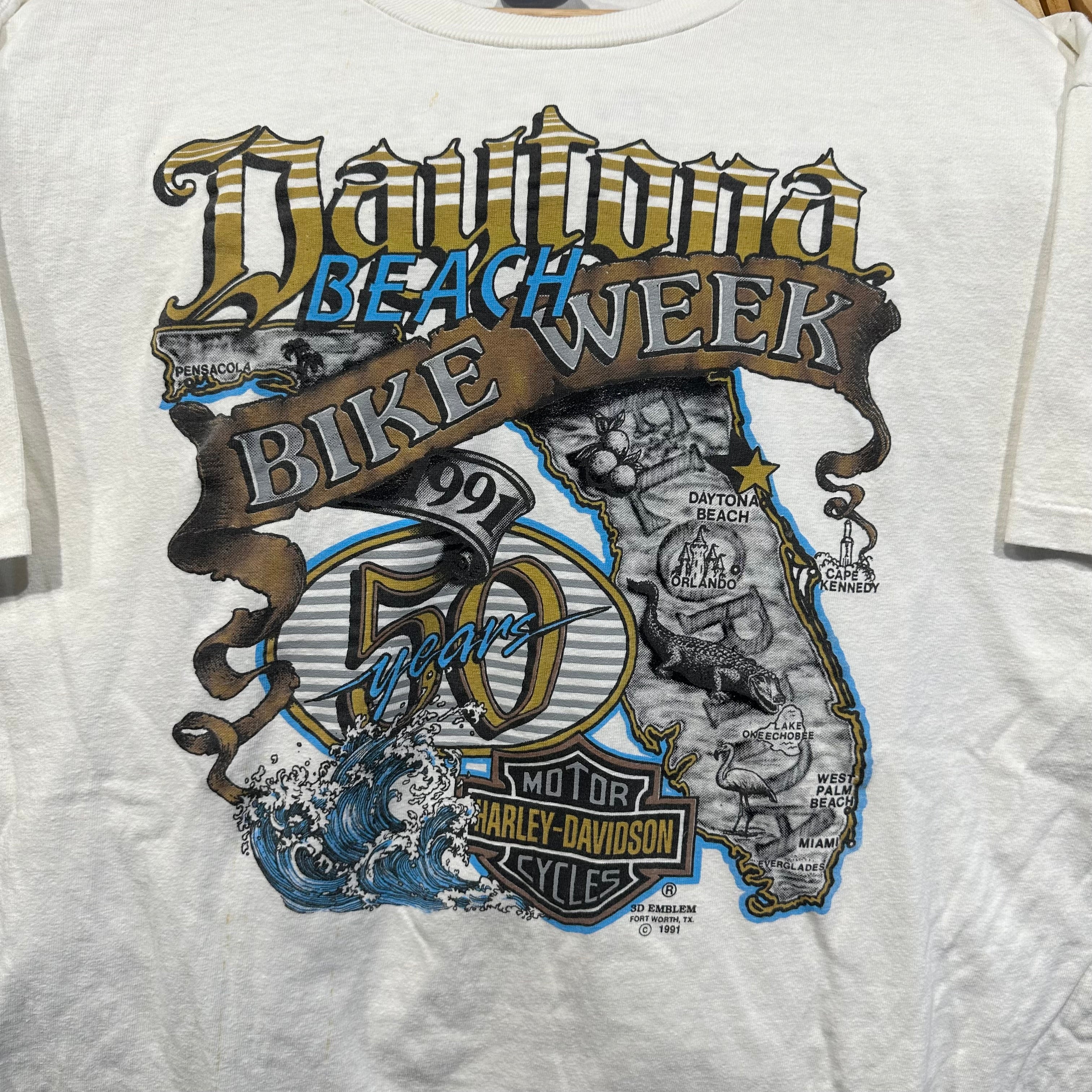 Daytona Bike Week 3D Emblem T-Shirt