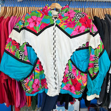 Load image into Gallery viewer, Neon Floral Windbreaker
