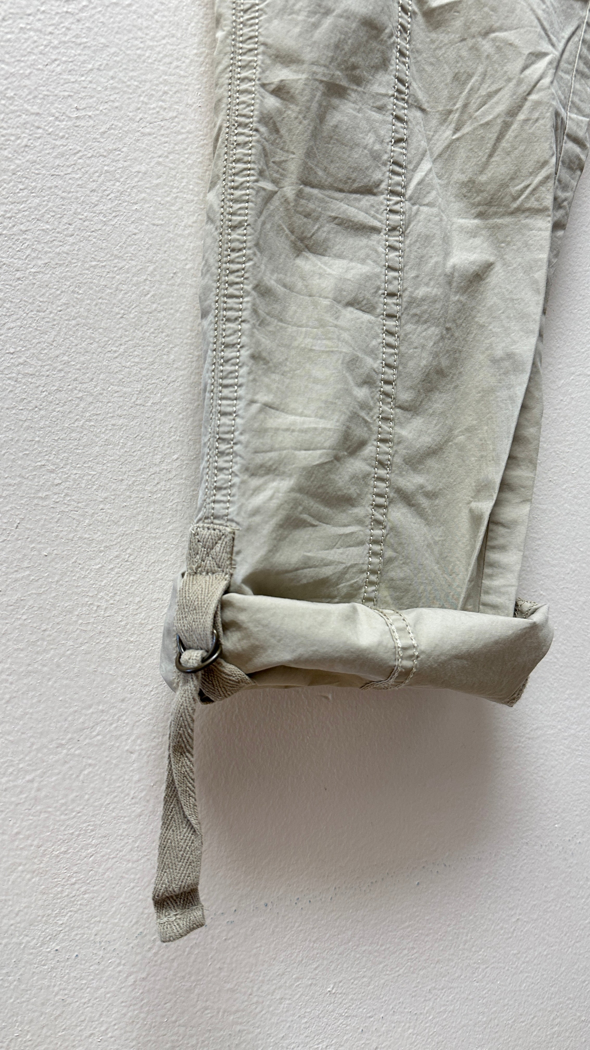 SO Y2K Khaki Carpenter Capri Femme Pants