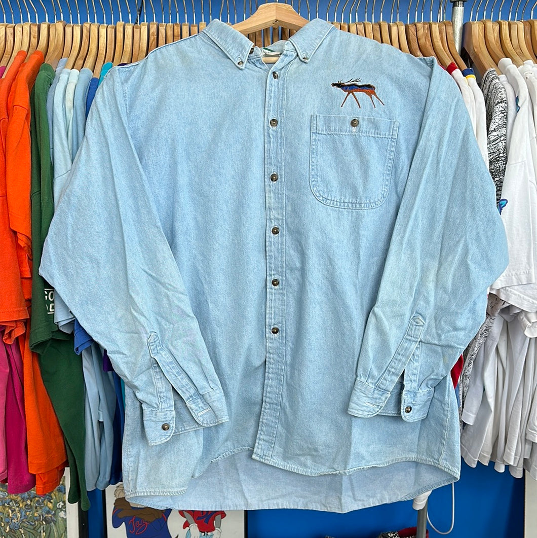 Moose Denim Button Up
