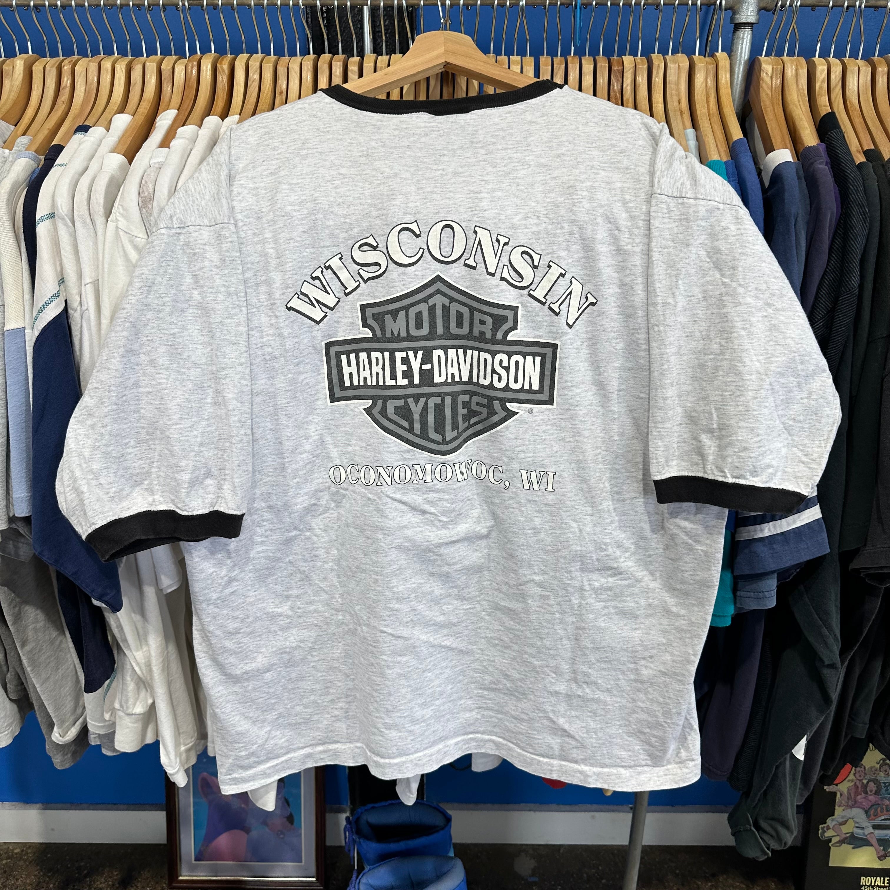 Harley Davidson Wisconsin Ringer T-Shirt
