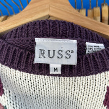 Load image into Gallery viewer, Purple 3D Flower Sweater
