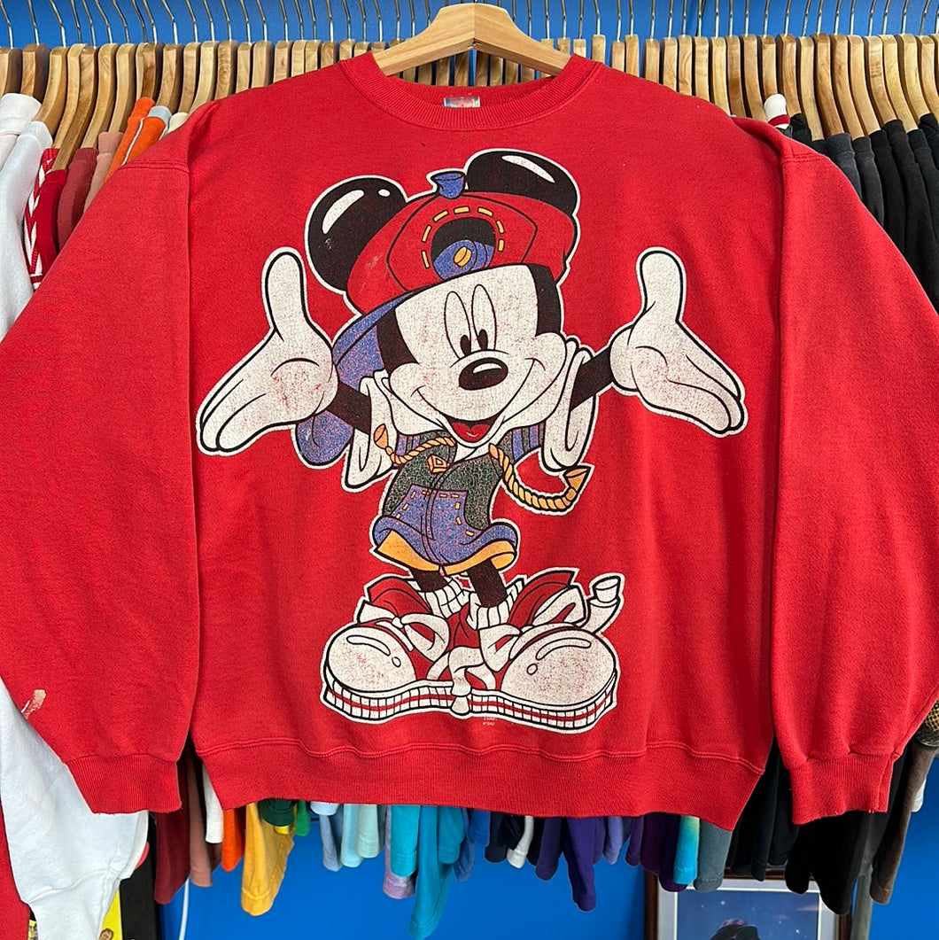 Street Mickey Mouse Crewneck Sweatshirt