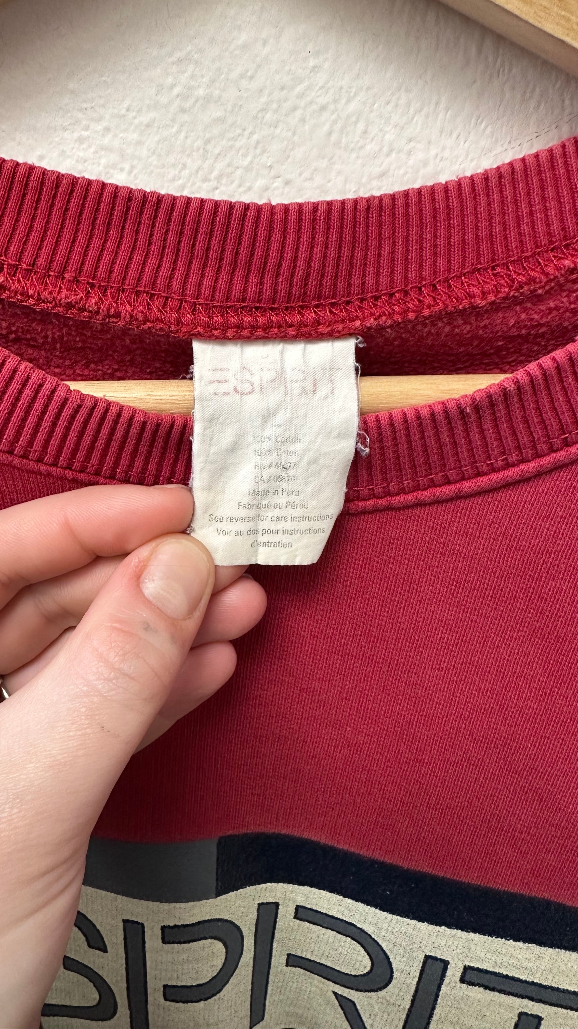 ESPRIT Red Crewneck Sweatshirt