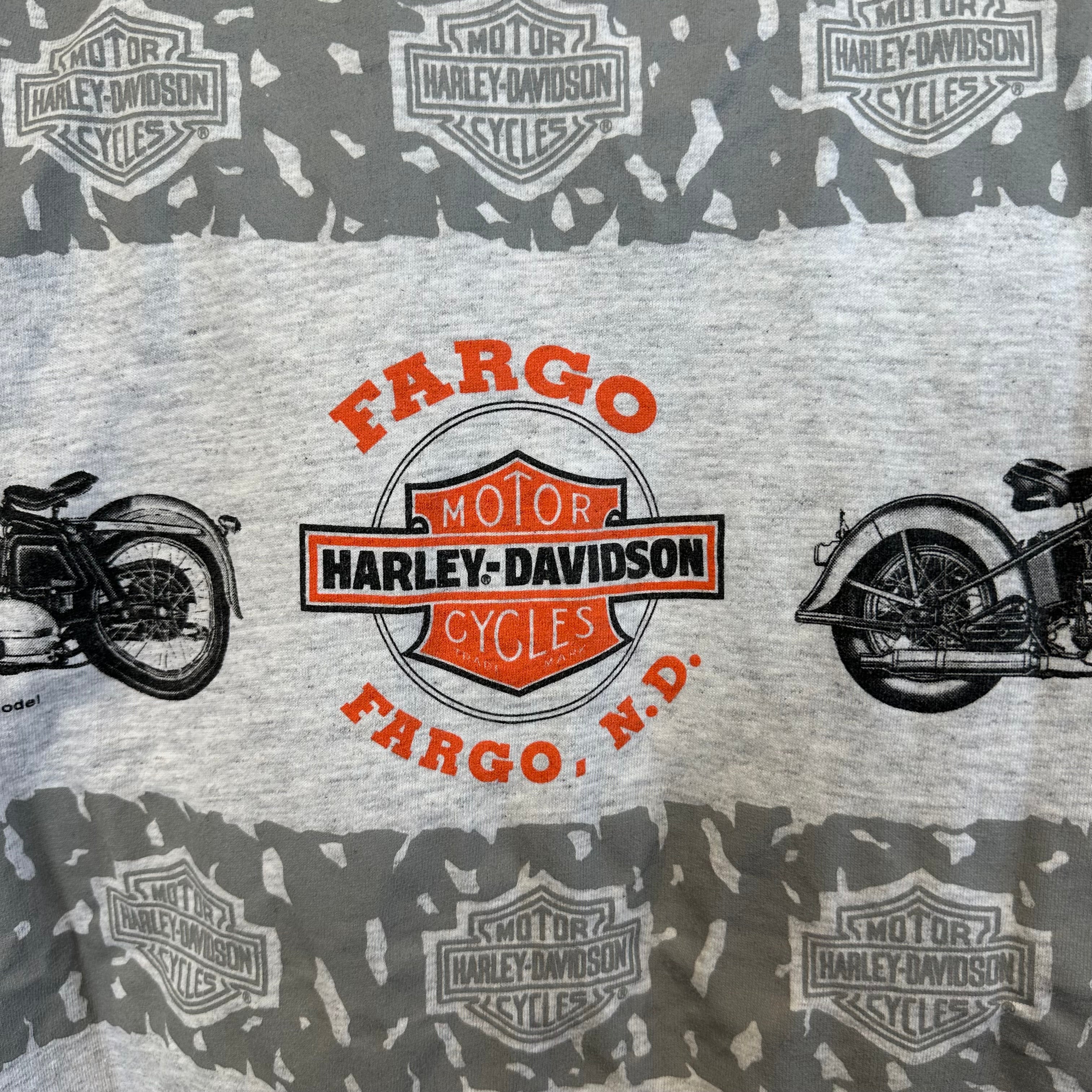 Harley Davidson Anniversary AOP Gray T-Shirt