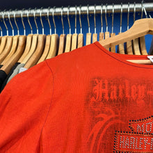 Load image into Gallery viewer, Sparkle Harley Davidson Long Sleeve Femme Top
