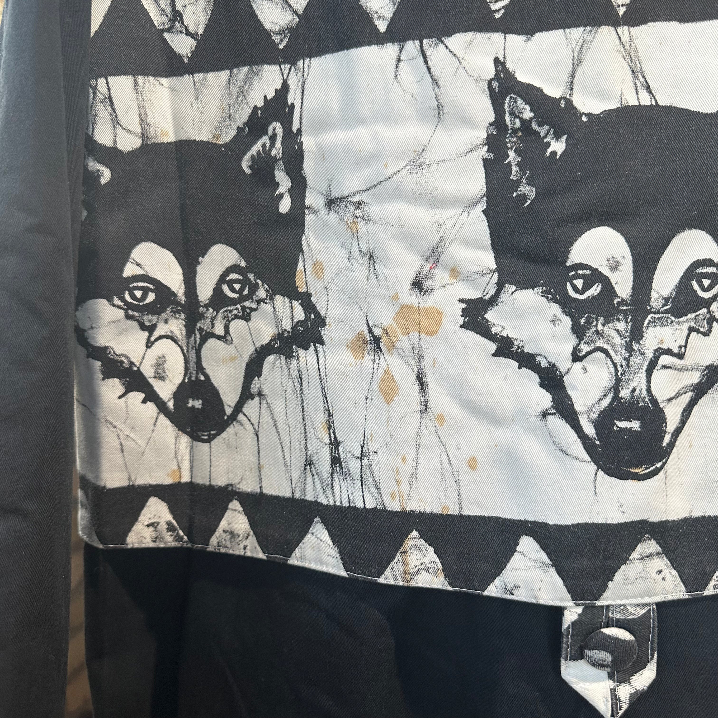 Stonewash Wolf Trench Coat