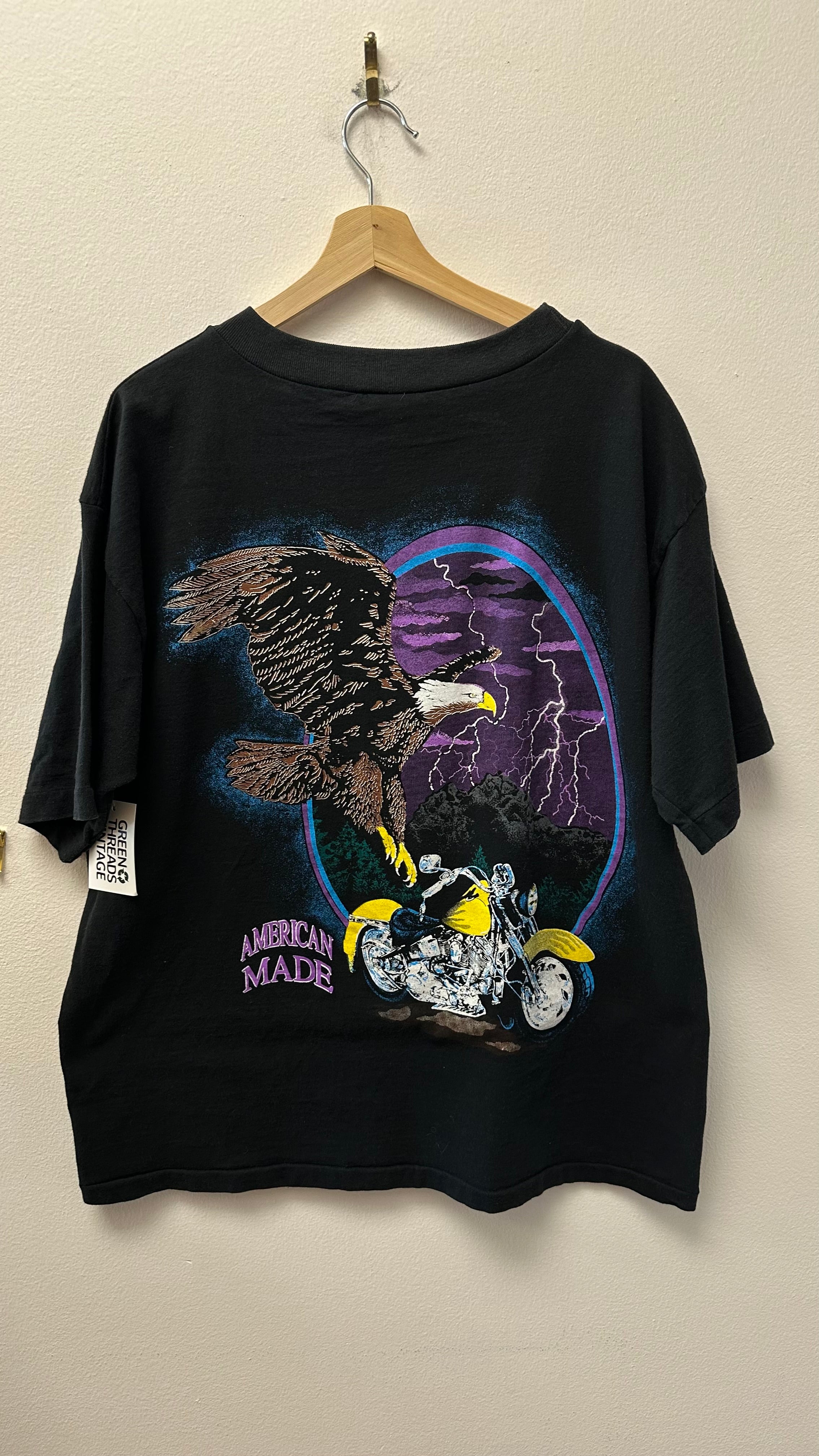 American Made Eagle & Motorbike T-Shirt