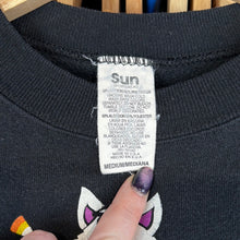 Load image into Gallery viewer, Kittens on Pumpkin Pyramid Crew Neck Sweatshirt
