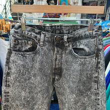 Load image into Gallery viewer, Levi’s 501 Black Acid Wash Denim Jeans
