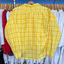 Load image into Gallery viewer, Yellow Plaid Button Up
