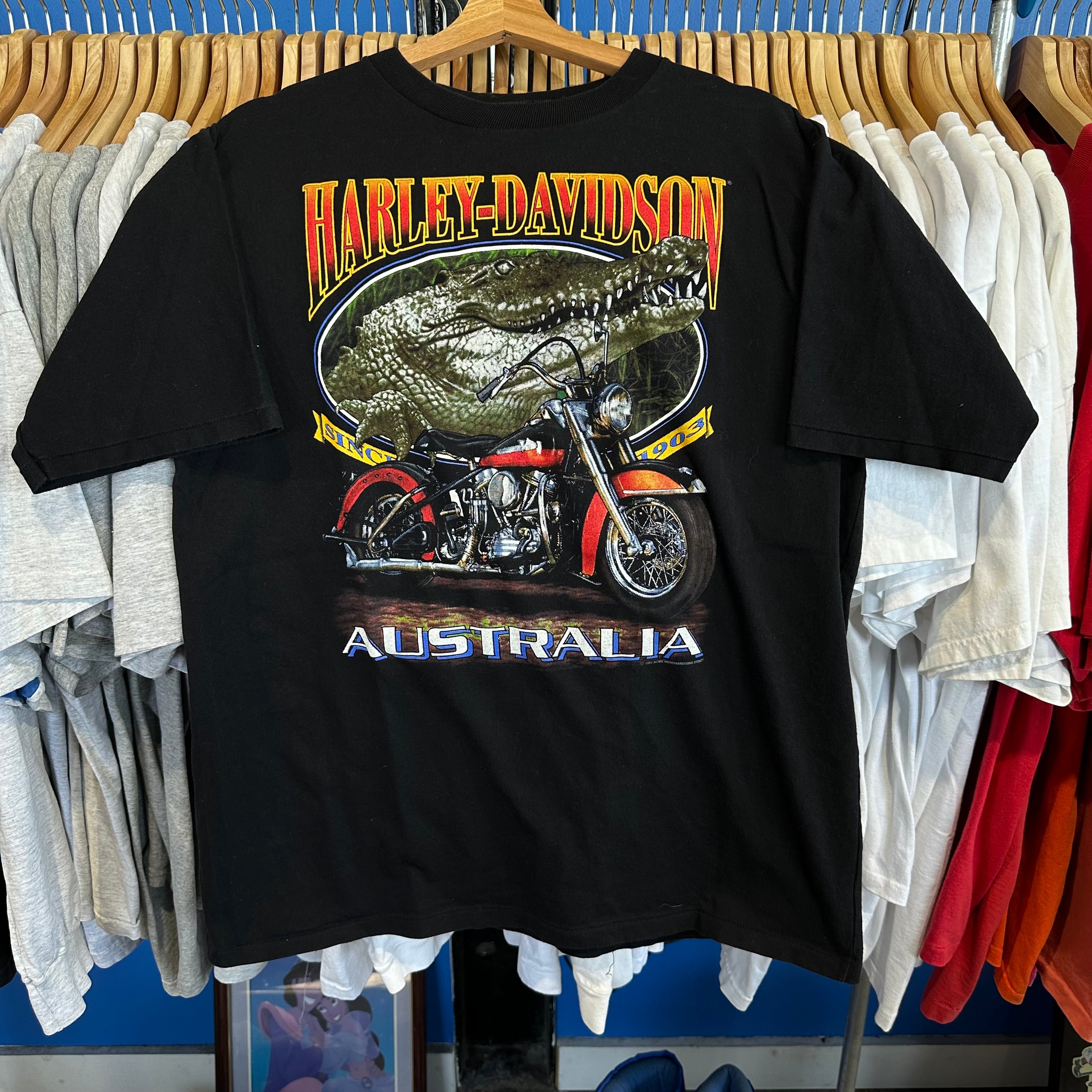 Harley Davidson Alligator Australia T-Shirt
