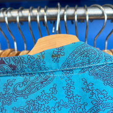 Load image into Gallery viewer, Blue Paisley Button Up
