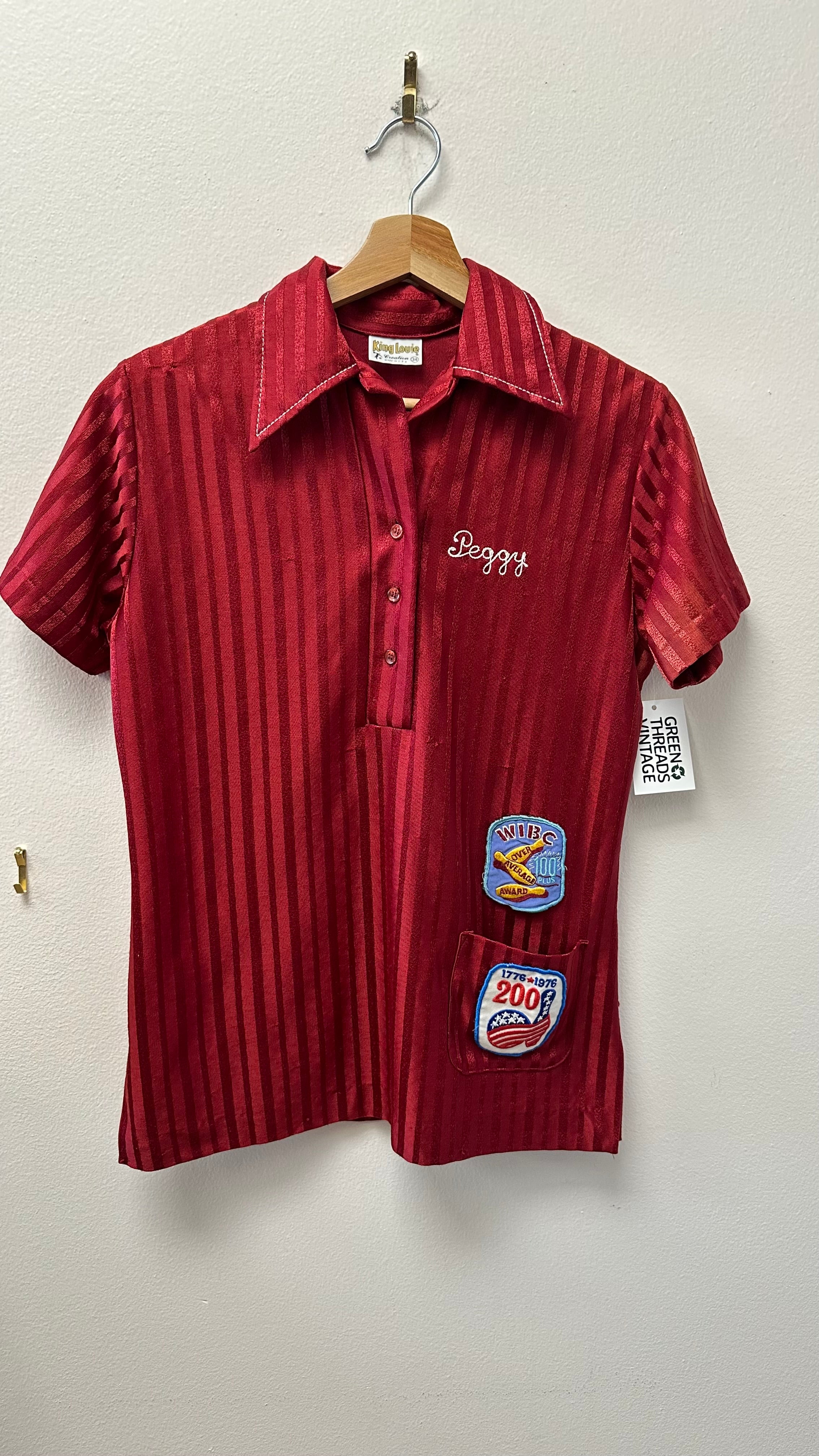 Peggy’s Bowling Quarter Button Up