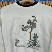 Load image into Gallery viewer, Chickadee Mailbox Collared Crewneck Sweatshirt
