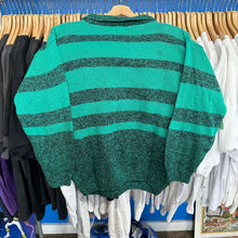 Load image into Gallery viewer, Green Striped Collard Sweater
