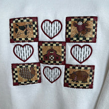 Load image into Gallery viewer, Farm Heart Checkers Crewneck Sweatshirt
