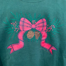 Load image into Gallery viewer, Pinecone Bow and Holly Crewneck Sweatshirt
