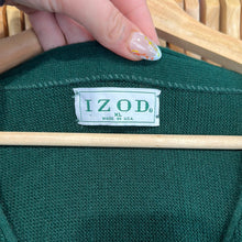 Load image into Gallery viewer, Izod Green Cardigan Sweater
