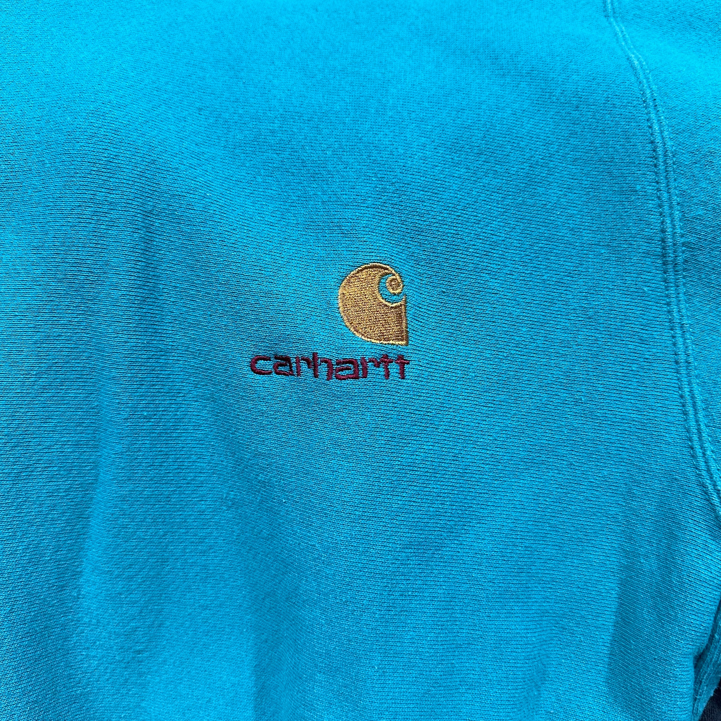 Carhartt Teal Reverse Weave Crewneck Sweatshirt