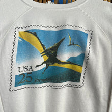 Load image into Gallery viewer, Pteranodon Dinosaur Stamp Crewneck Sweatshirt
