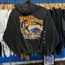 Load image into Gallery viewer, Harley Davidson West Babylon, Long Island, NY Zip-up Hoodie Sweatshirt
