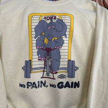 Load image into Gallery viewer, No Pain, No Gain Elephant Crewneck Sweatshirt
