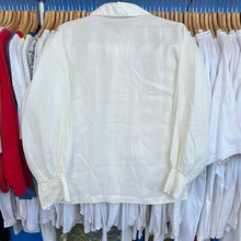 Load image into Gallery viewer, White Chiffon Button Up
