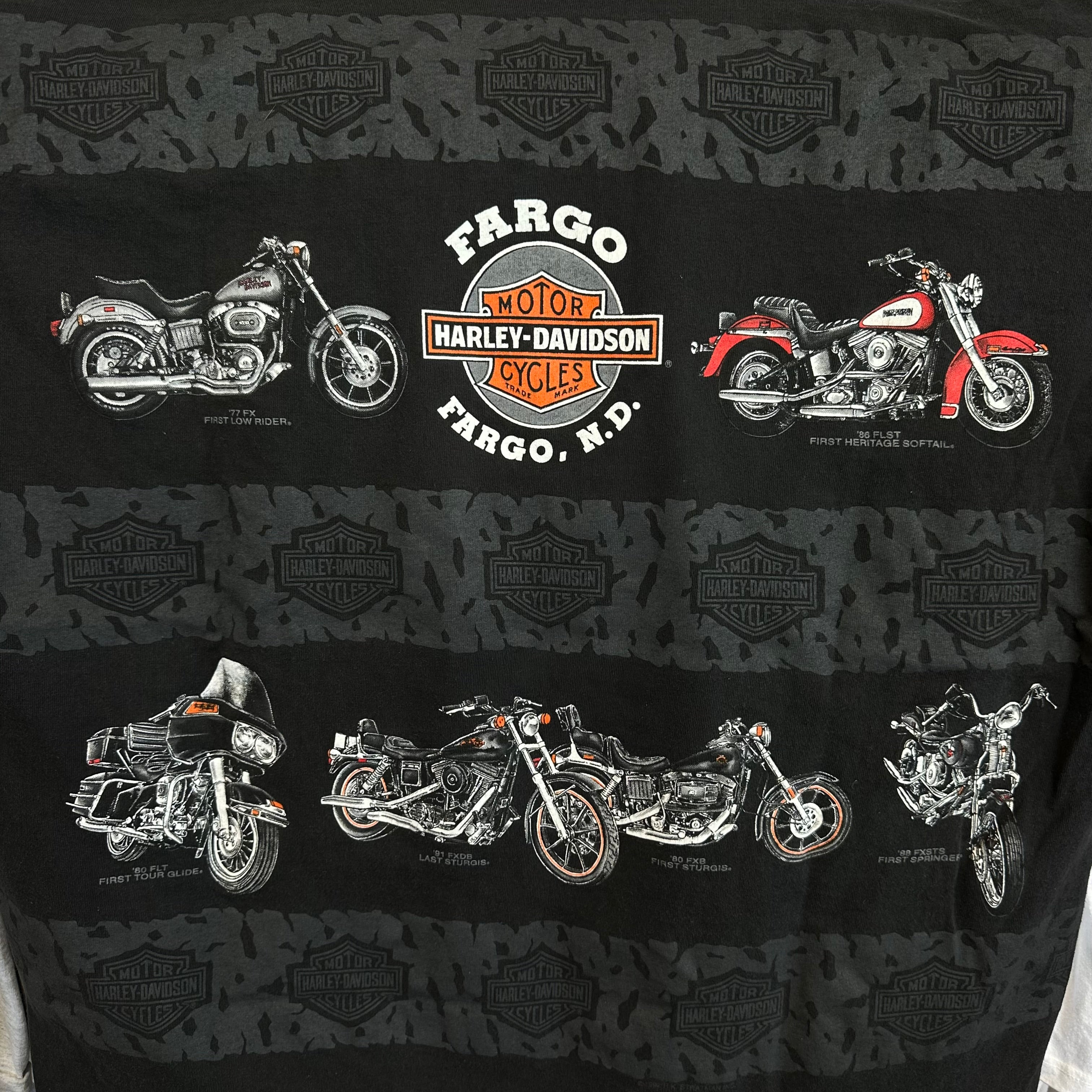 Harley Davidson 90th Anniversary AOP Black T-Shirt