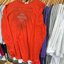 Load image into Gallery viewer, Sparkle Harley Davidson Long Sleeve Femme Top
