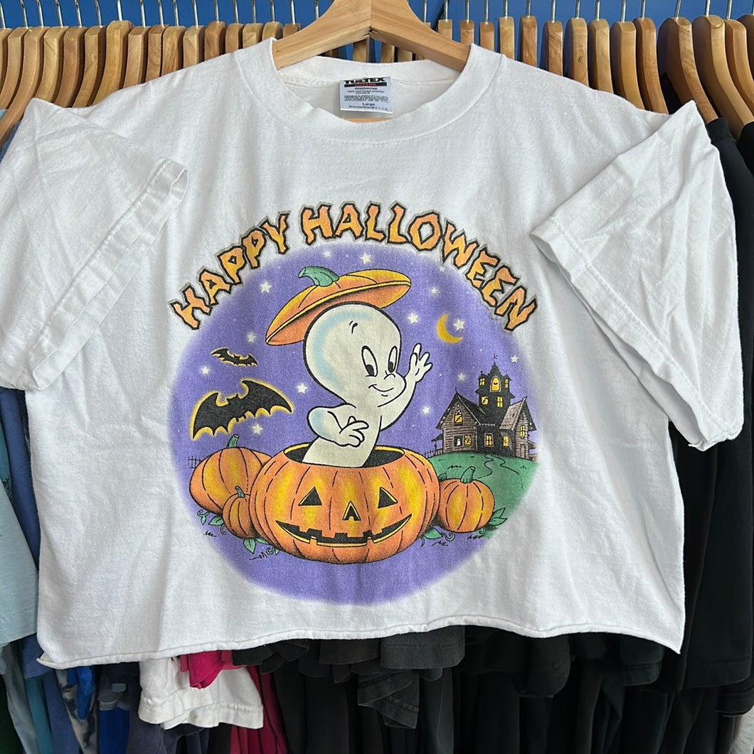Happy Halloween Casper Cropped T-Shirt
