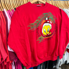 Load image into Gallery viewer, Tweety Bird Happy Holiday Crewneck Sweatshirt

