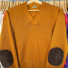 Load image into Gallery viewer, 1940s Yellow V Neck Sweater
