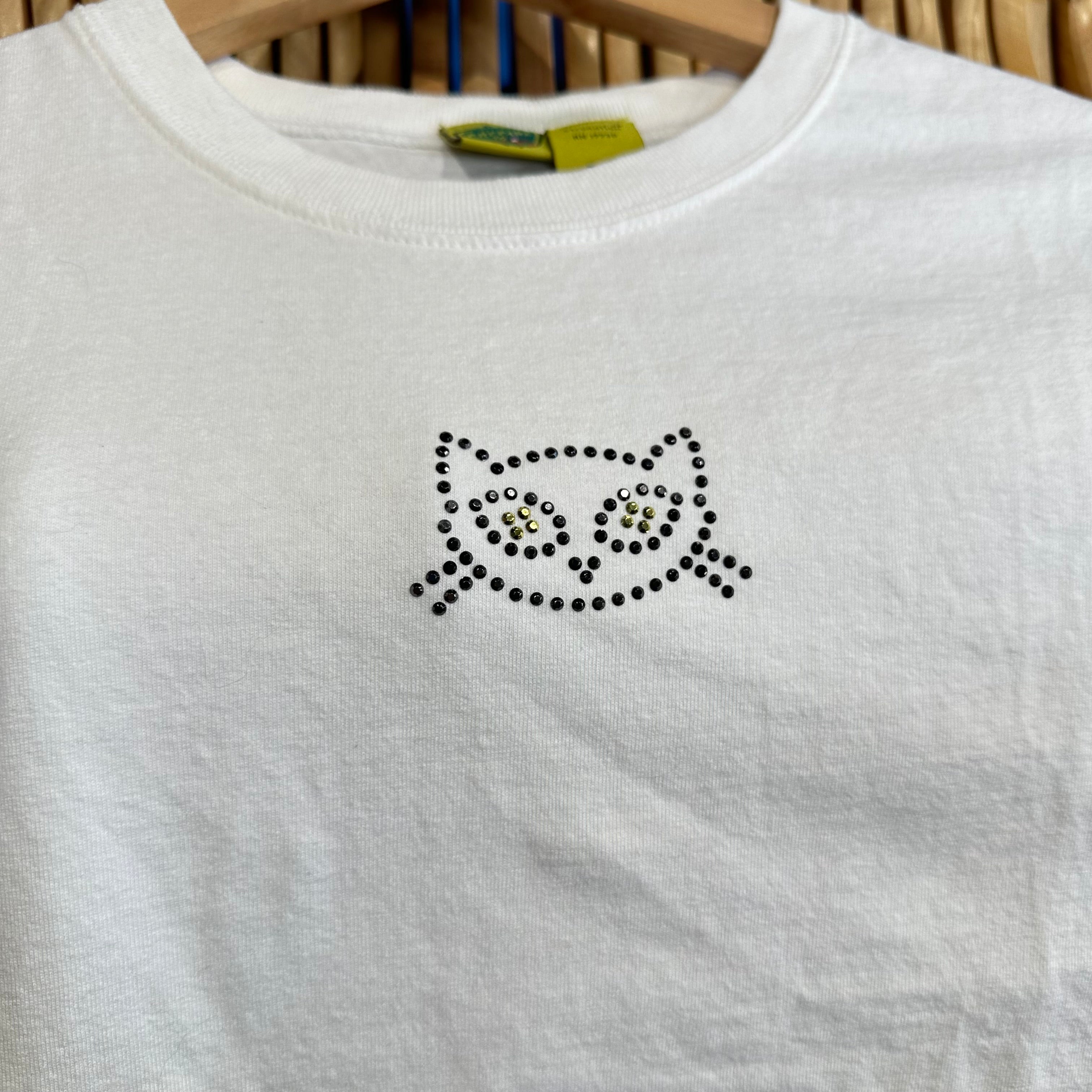 Prepare to Scare Bedazzle Cat Femme T-Shirt