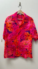 Load image into Gallery viewer, Maker Specialty Shop Bright Pink/Purple Hawaiian Button-Up
