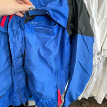 Load image into Gallery viewer, Blue &amp; Red Windbreaker Jacket
