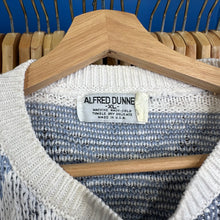 Load image into Gallery viewer, White &amp; Blue Patterned Sweater
