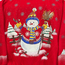 Load image into Gallery viewer, Glitter Snowman Crewneck Sweatshirt
