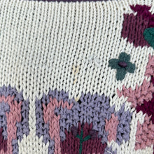 Load image into Gallery viewer, Purple 3D Flower Sweater
