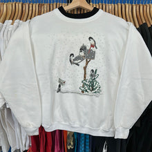 Load image into Gallery viewer, Chickadee Mailbox Collared Crewneck Sweatshirt
