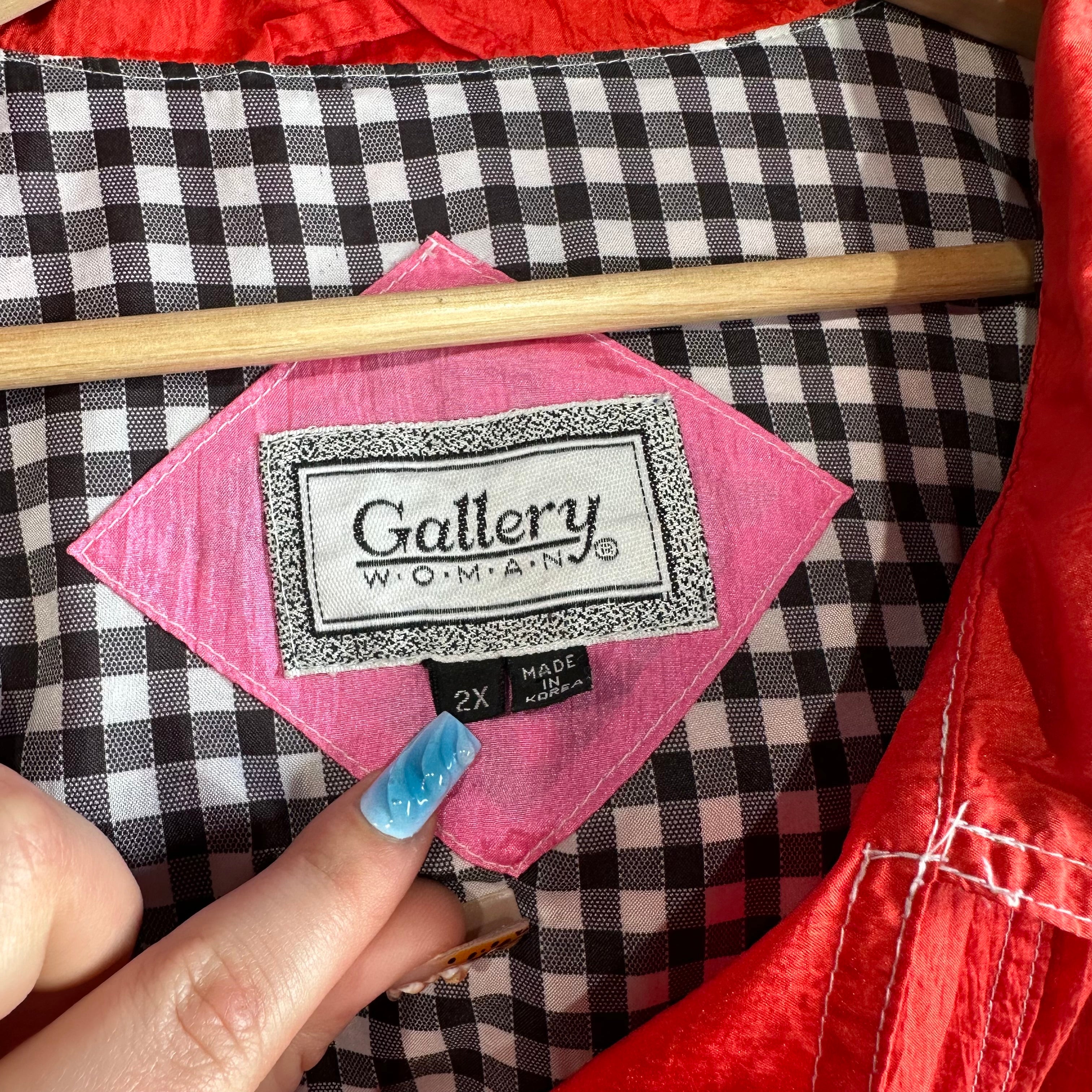 Gallery Color Block Geometric Windbreaker Jacket