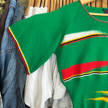 Load image into Gallery viewer, Green Paint Stroke Femme Sweater
