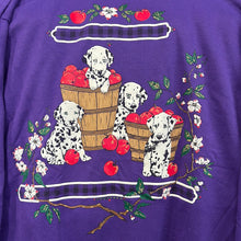 Load image into Gallery viewer, Dalmatian Puppies and Apples Crewneck Sweatshirt
