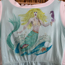 Load image into Gallery viewer, Hand Painted Mermaid Teal Dress
