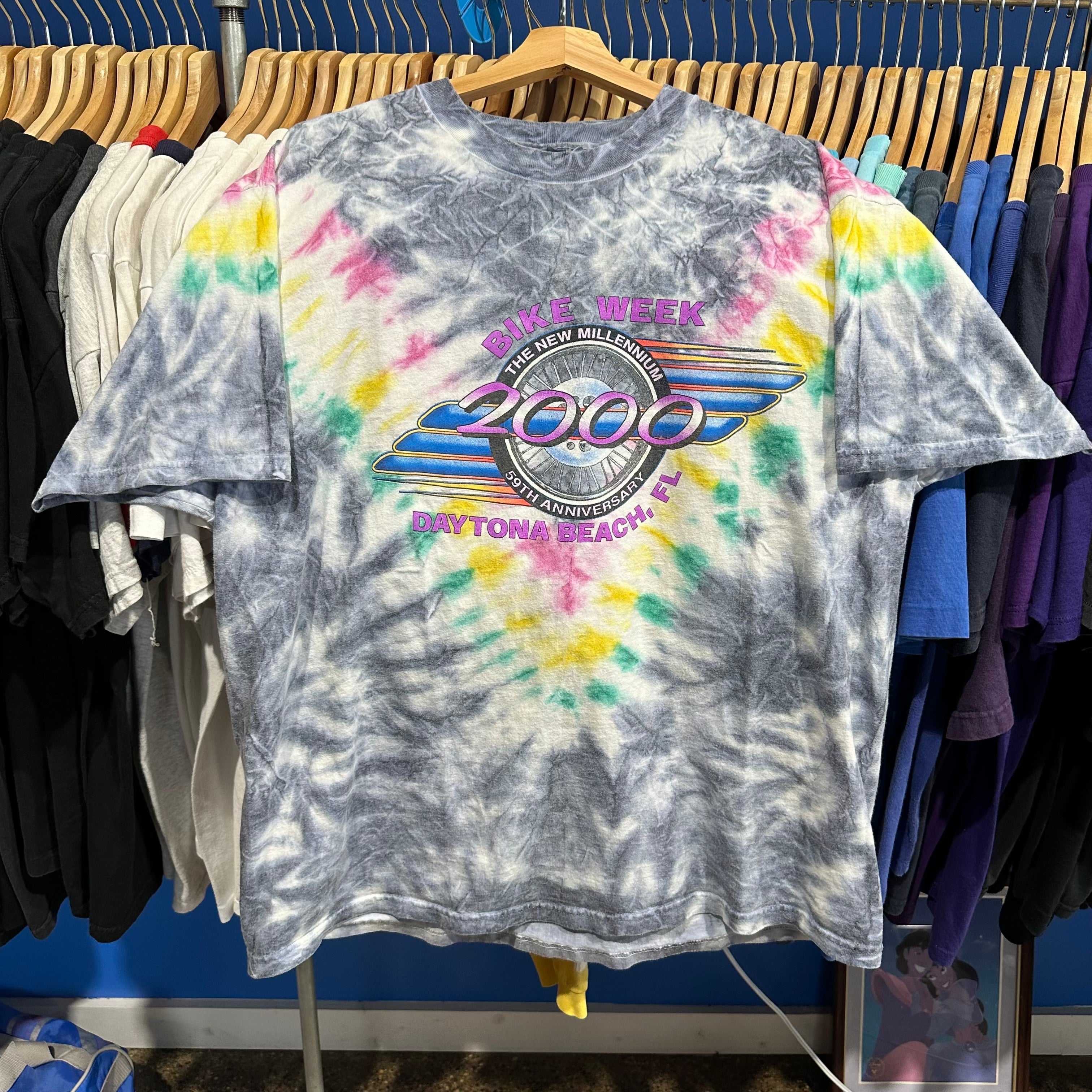 2000 Bike Week Dayton Tie Dye T-Shirt