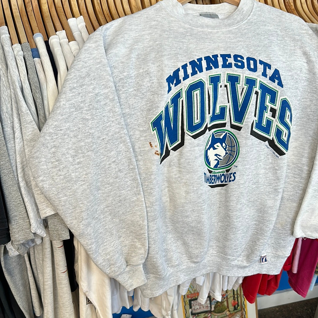 MN Timberwolves Script Crewneck Sweatshirt