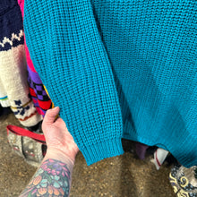 Load image into Gallery viewer, Cambridge &amp; Adam’s Turquoise Chunky Sweater
