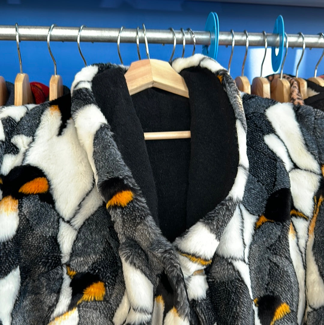 Penguins Button Up Fleece